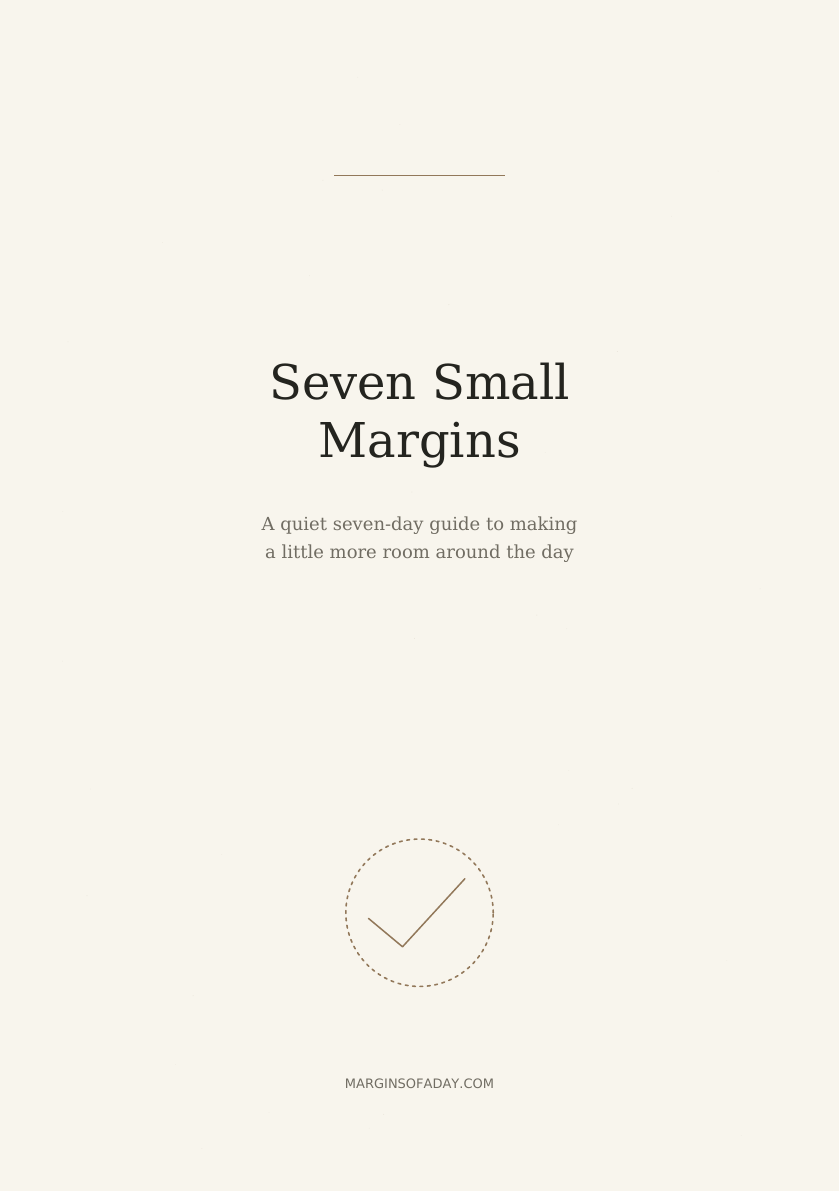 Cover of Seven Small Margins